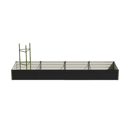 2x Garden Bed 290x90x30cm Planter Stand Box Galvanise
