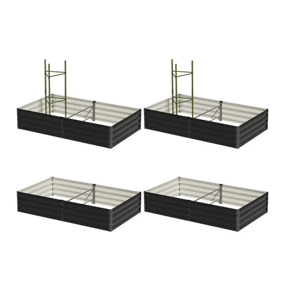 Garden Bed 290x90x30cm Planter Stand Box Galvanise