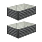 Garden Bed Kits Raised Instant Planter 160x80x45CM Galvanised Steel 2PCS