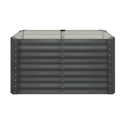 Garden Bed Kits Raised Vegetable Planter x 2 Galvanised Steel 120x80x73CM