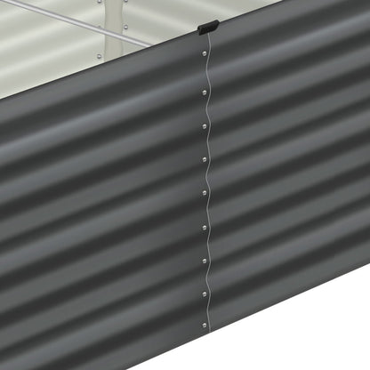 Garden Bed Kits Raised Vegetable Planter x 2 Galvanised Steel 120x80x73CM