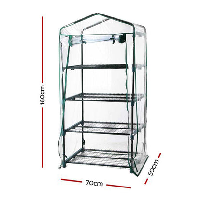 Greenhouse 4 Tiers Mini Green House Garden Bed Planter Box 1.6x0.7x0.5M