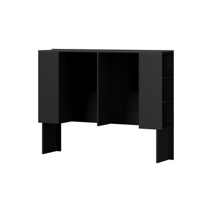 Bed Head with Shelves Queen Size White
