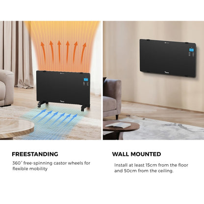 2000W Electric Glass Panel Heater Wall Mounted