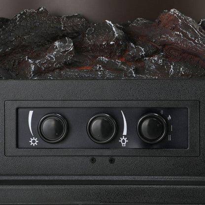 Vevare Electric Fireplace Heater Freestanding 3D Flame Effect 2000W