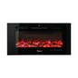 Vevare Electric Fireplace Heater Wall Mounted 3D Flame Effect 2000W