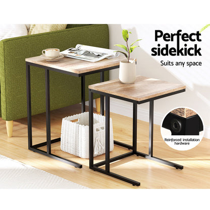 Nesting Coffee Table Sef Of 2 Walnut Brok