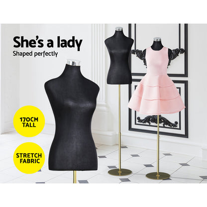 Female Mannequin Dummy Model Dressmaker Clothes Display Torso Tailor Bk