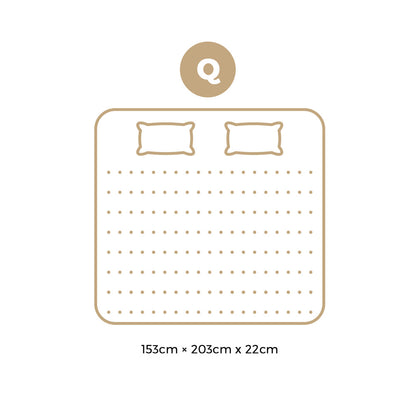 H&L 22cm 7 zone Queen Mattress Bed Mattress 3D Mesh Fabric Firm Foam