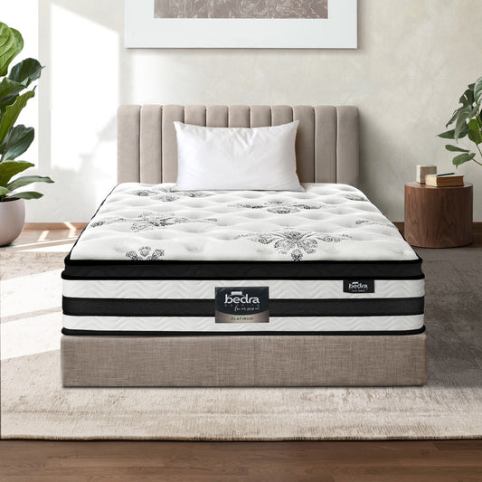 H&L Presents Mattress Cool Gel Bed Medium Firm Mattress Pocket Spring 34cm Thickness