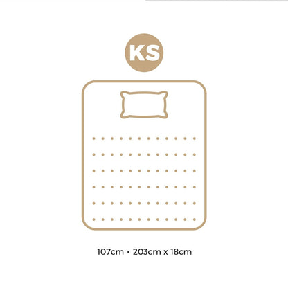 H&L King Single Mattress Breathable Luxury Bonnell Spring Foam Medium 18cm