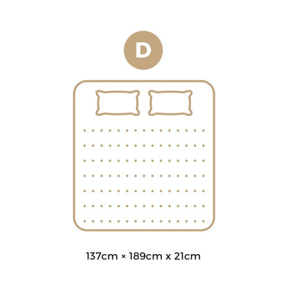 H&L Upgrade to the Medium 21cm Double Mattress with Bonnell Spring Foam