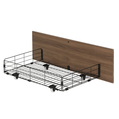 2X Bed Frame Storage Drawers Trundle Black