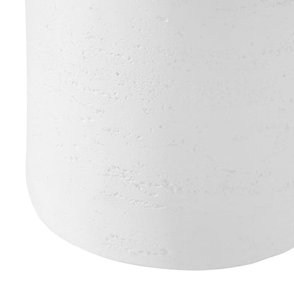 Side Table Terrazzo Concrete White/Natural/Black