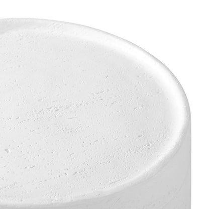 Side Table Terrazzo Concrete White/Natural/Black