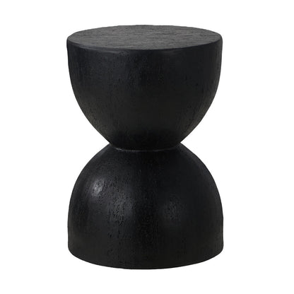 Side Table Terrazzo Concrete White/Natural/Black