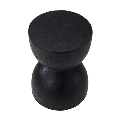 Side Table Terrazzo Concrete White/Natural/Black