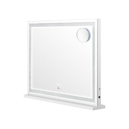 Bluetooth Makeup Mirror Crystal LED 58x49cm