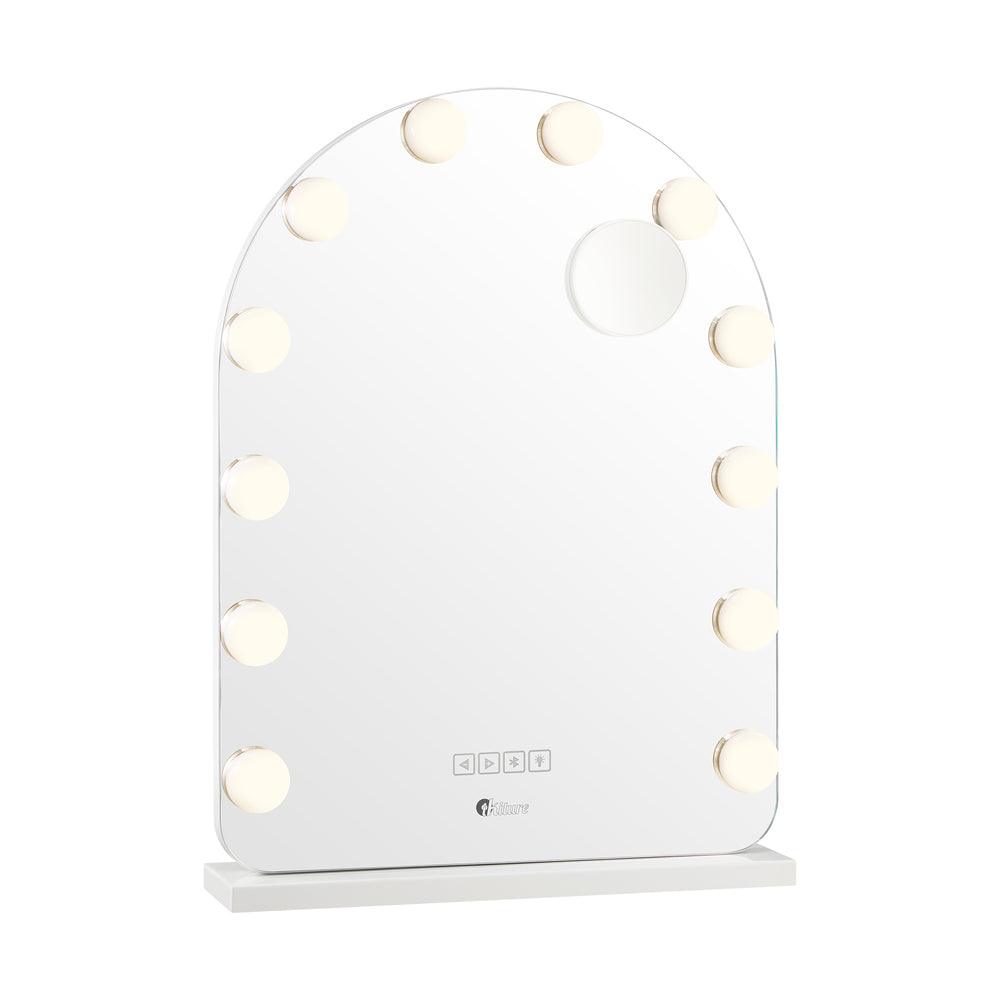 LED Arched Makeup Mirror Bluetooth 61x43cm