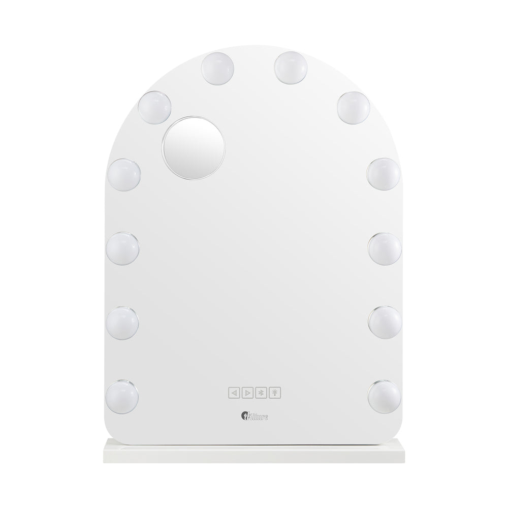 LED Arched Makeup Mirror Bluetooth 61x43cm