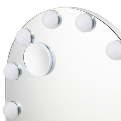 LED Arched Makeup Mirror Bluetooth 61x43cm