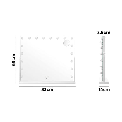 LED Hollywood Mirrors Makeup Rotatable Mirror Magnifying Bluetooth