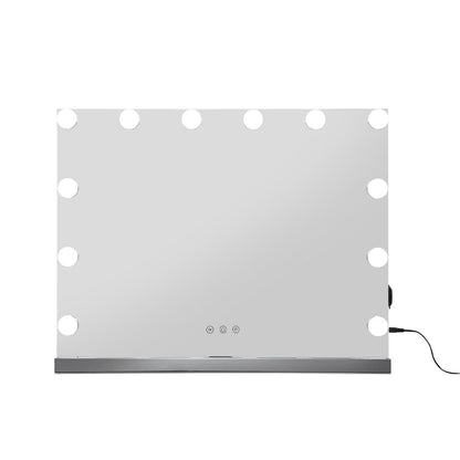 Makeup Mirror 58x46cm Hollywood Vanity with LED Light Tabletop Wall