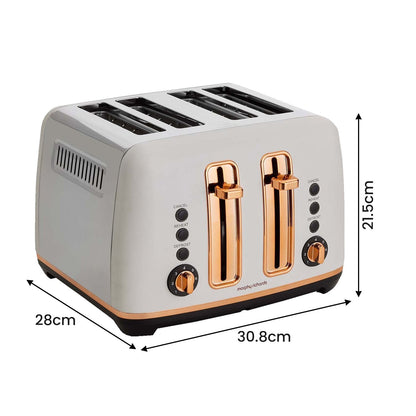  Rose Gold Ascend Sleek 4-Slice Toaster
