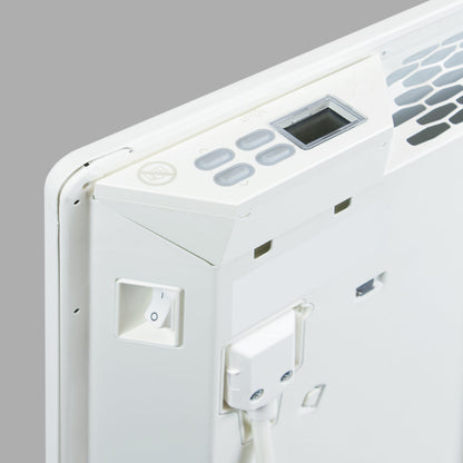 1500w electric panel heater with thermostat & castors