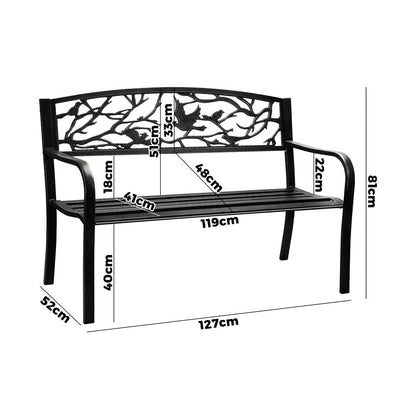 Relax in Style: Outdoor Chair Furniture with Bird Pattern Patio