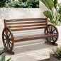 Garden Bench 3 Seater Outdoor Furniture Wooden Wagon Chair Patio Lounge