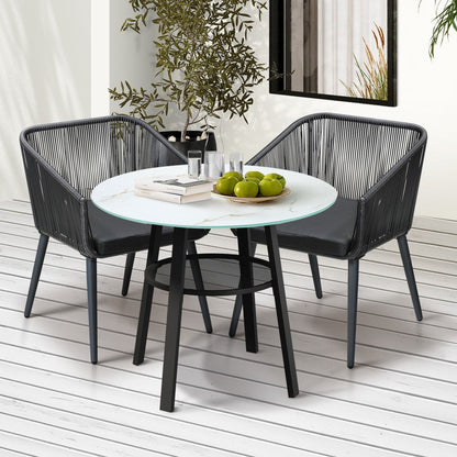 3PCS/5PCS Outdoor Dining Set Marble-style Table