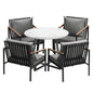 5PCS Outdoor Dining Setting Table Sofa Chairs Patio Furniture Bistro Set