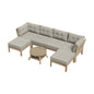 6 Piece Outdoor Lounge Sofa Set Garden Furniture Grey