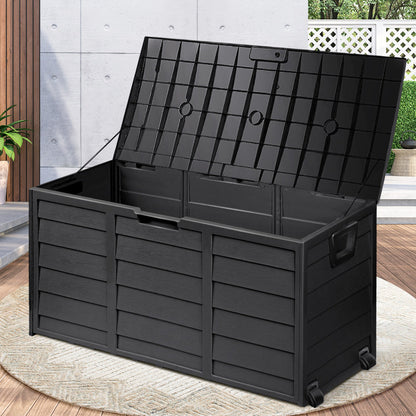Outdoor Storage Box Cabinet Container Garden Chest Deck Tool Lockable 290L