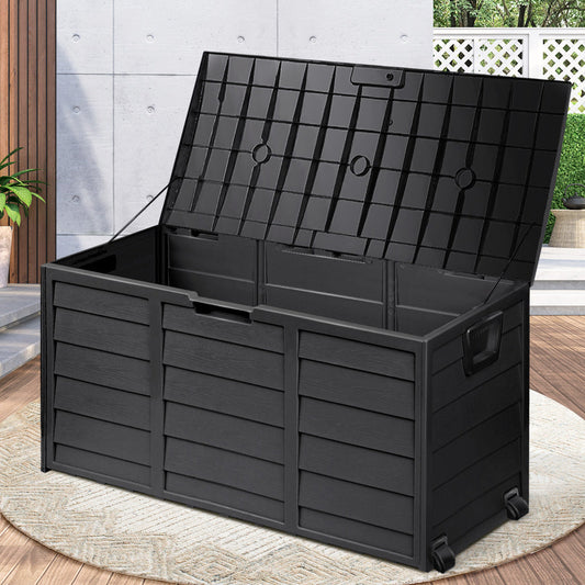 Outdoor Storage Box Cabinet Container Garden Chest Deck Tool Lockable 290L