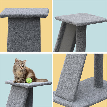 Compact 82cm Cat Tree with Scratching Post