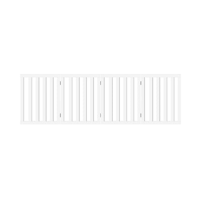 Wooden Pet Gate Dog Fence Safety Stair Barrier Security Door 4 Panels