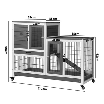 Spacious Alopet Hutch - Ideal Home for Rabbits and Chickens
