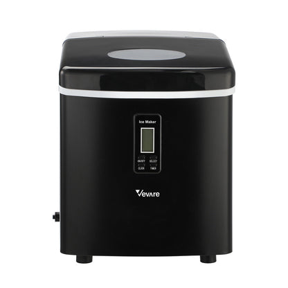3L Portable Ice Maker with Ice Cube Scoop 15kg Black