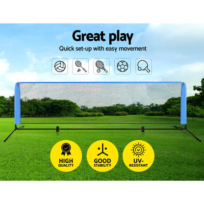 3M Badminton Tennis Net Portable Volleyball Kit Adjustable Height