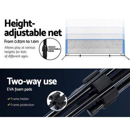 3M Badminton Tennis Net Portable Volleyball Kit Adjustable Height