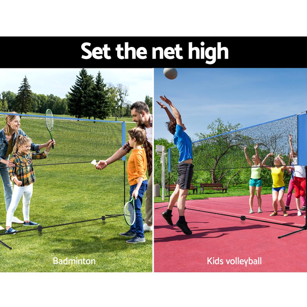 3M Badminton Tennis Net Portable Volleyball Kit Adjustable Height