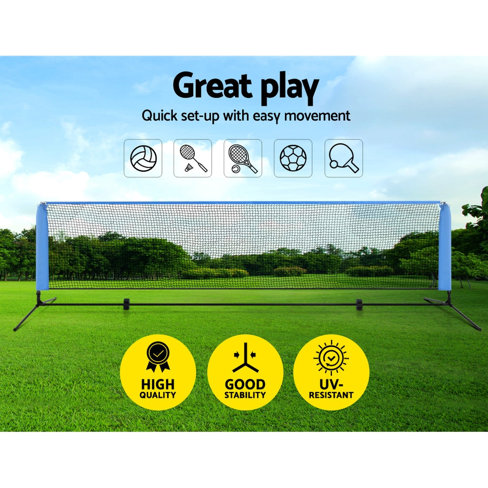 4M Badminton Tennis Net Portable Volleyball Kit Adjustable Height