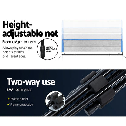 4M Badminton Tennis Net Portable Volleyball Kit Adjustable Height