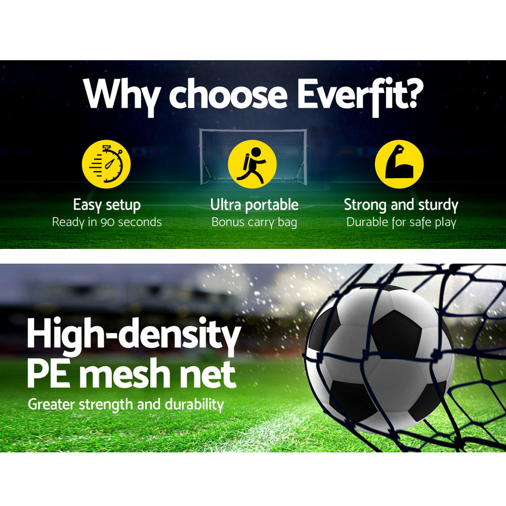 2.4M Football Soccer Net Portable Goal Net Rebounder Sports Training