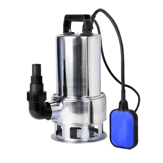 1800W Submersible Dirty Water Pump Bore Tank Well Steel Automatic Clean