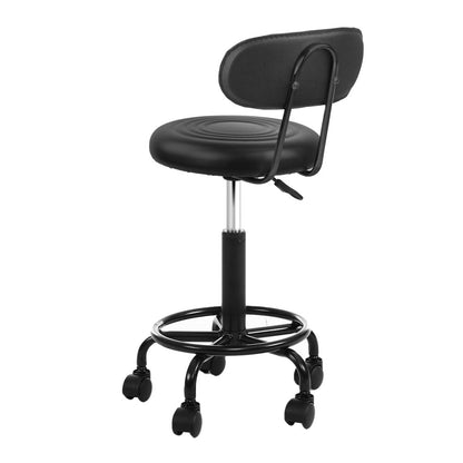 Salon Stool Swivel Chair Backrest
