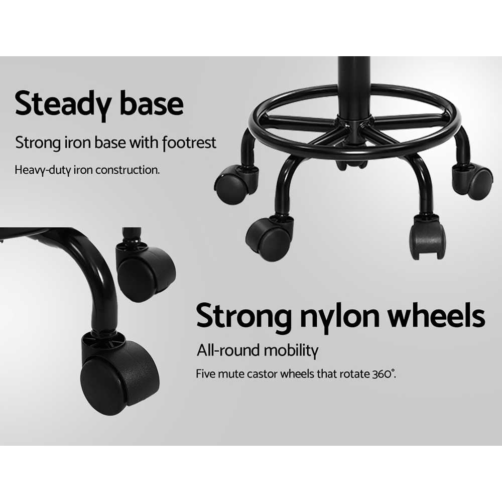 Salon Stool Swivel Chair Backrest