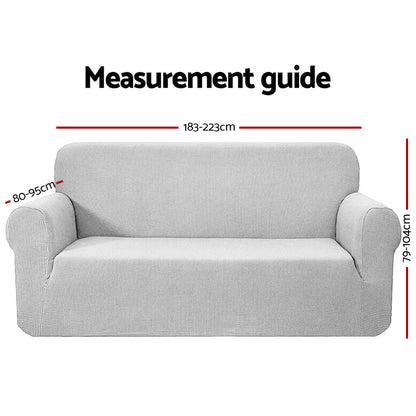 Sofa Cover Couch Covers 3 Seater High Stretch Grey